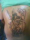 shaded piece before colouring tattoo