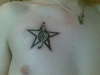 treble clef star tattoo