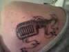 vintage mic tattoo