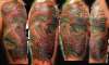 Dragon cover up By Beto Munoz of Monkeyproink.com tattoo