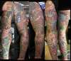 Geisha sleeve by Beto Munoz Of Monkeyproink.com tattoo