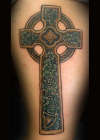 Irish celtic cross By Beto Munoz tattoo