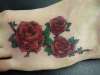 Roses on Feet tattoo