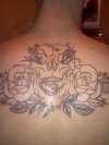 Skull An Black Rose tattoo
