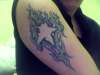 Star in Fire tattoo