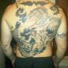 Struggle between good and evil tattoo