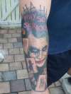 The Joker Sleeve tattoo