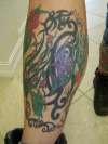 Tribal Flowers tattoo