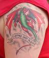 Welsh dragon tattoo