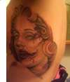Zombie MArilyn tattoo