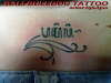 balinese lettering mean family tattoo