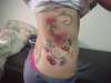 flowers and cherries tattoo