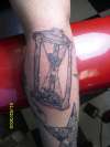 hour glass bones tattoo
