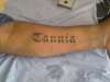 lettering done by kenny moore... tattoo