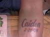 my son name and birthday tattoo