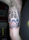 paw print tattoo