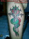 sword n snake tattoo