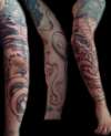 Bio-organic arm session 2 tattoo