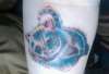 Cheshire Cat Tim Burton tattoo
