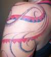 Haida-based quarter-sleeve tattoo