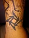 Metallica ninja star tattoo