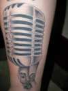 Microphone tattoo