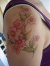 Pink Flowers tattoo