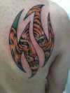 Tribal Tiger design tattoo
