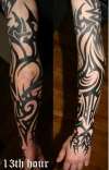 Tribal sleeve tattoo