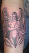 demon angel tattoo