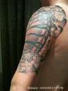 half sleeve tiger tattoo