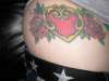 heart and roses tattoo