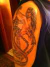 mermaid on anchor 2 tattoo