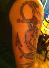 mermaid on anchor 3 tattoo