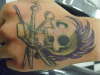 skeleton cosmetologist tattoo