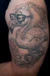 Flamingo tattoo