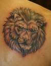 Lion Head tattoo