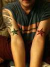 Port and Starboard Navigation Stars tattoo