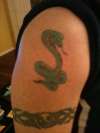 Snake and Armband tattoo