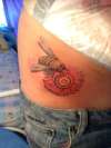 bee and daisy tattoo