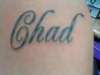 chads name tattoo