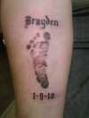 footprint tattoo