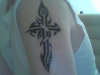 Tribal Cross tattoo
