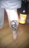 right leg tattoo