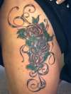 rose cover tattoo