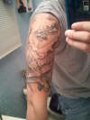 Bi plane dog fight 1 tattoo