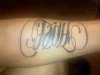 Faith/Hope ambigram tattoo