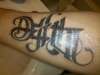 First tattoo, ambigram. Death/Life