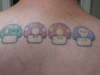 Mario shrooms tattoo