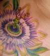 More work on my floral sleeve-passionflower tattoo